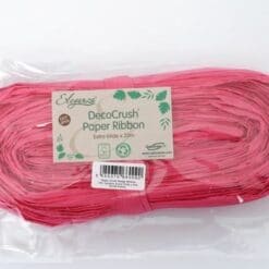Fuchsia Pink Natural Paper Ribbon
