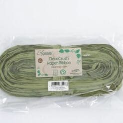 Sage Green Natural Paper Ribbon