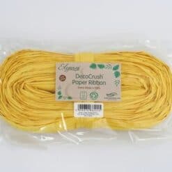 Yellow Natural Paper Ribbon
