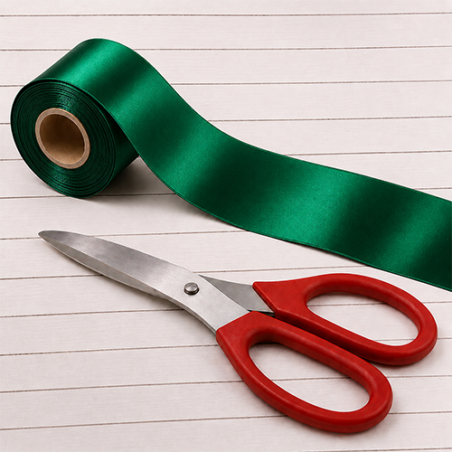 Grand Opening Ribbon Cutting Kit – 16" Red Scissors & 3m Ribbon - Image 6