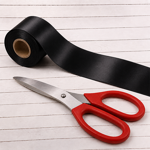 Grand Opening Ribbon Cutting Kit – 16" Red Scissors & 3m Ribbon - Image 8
