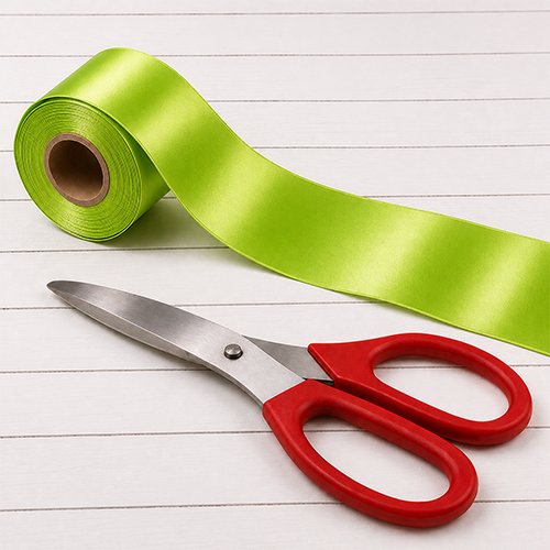 Grand Opening Ribbon Cutting Kit – 16" Red Scissors & 3m Ribbon - Image 4