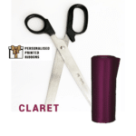 Black Scissors with CLARET Ribbon