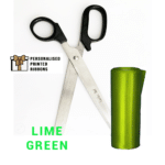 Black Scissors with LIME GREEN Ribbon