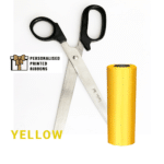 Black Scissors with YELLOW Ribbon