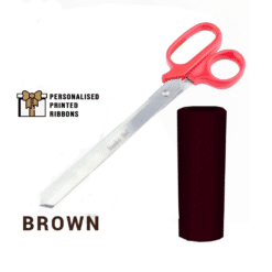 Red Scissors with BROWN Ribbon