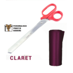 Red Scissors with CLARET Ribbon