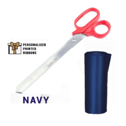 Red Scissors with NAVY Ribbon