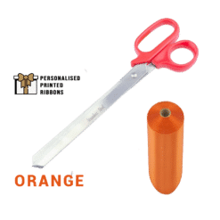 Red Scissors with ORANGE Ribbon