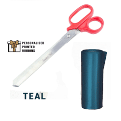 Red Scissors with TEAL Ribbon