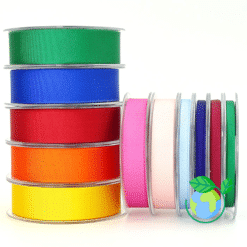 Sustainable grosgrain ribbons eco friendy recyclable ribbons in the uk