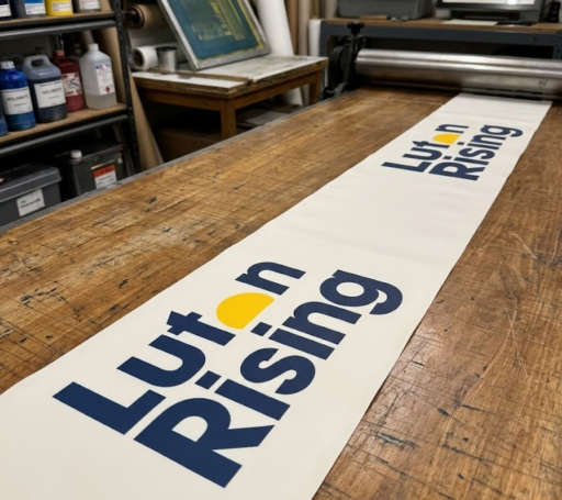300mm Wide Branded Ribbon For Charity Openings Large Giant Customised Ribbon By Personalised Printed Ribbons Next Day Delivery