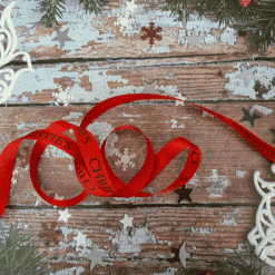 Custom Printed Branded Ribbons For Christmas Gift Wrapping