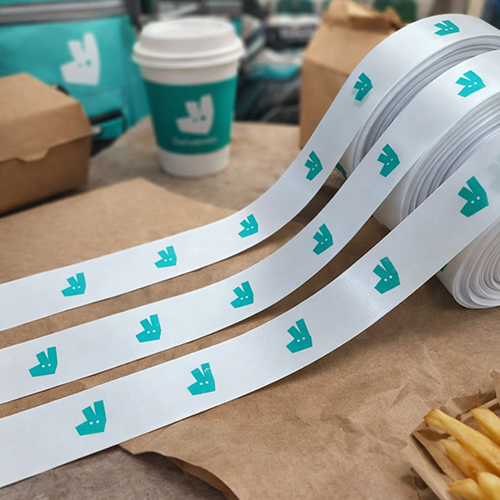 Deliveroo Printed Ribbons by Personalised Printed Ribbons Branded Ribbons Quick Delivery Low Minimum Orders UK London
