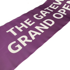 Extra Wide 30cm Custom Printed Ribbon With Logos For Grand Openings Ribbon Cutting Quick Delivery