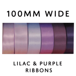 Extra Wide Lilac & Purple Satin Ribbon