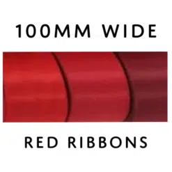 Extra Wide Red Satin Ribbon