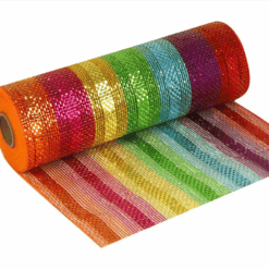 Rainbow Deco Mesh