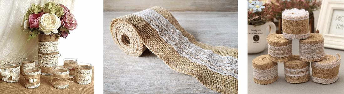 Jute Hessian Ribbon Natural Biodegradable Ribbons