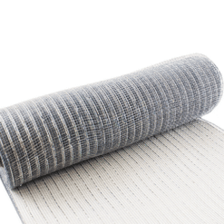 Metallic Silver Deco mesh