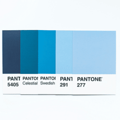 Pantone Matched CMYK Ribbon Blues