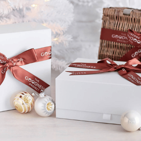 Hamper Ribbon With Logos and Text