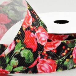 Flower Printed Ribbon