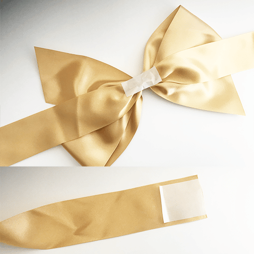 Sticky Tabs On Reverse of recylced bows