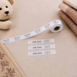 15mm Washable Custom Clothing Labels – Single Colour