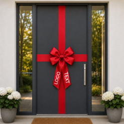 Branded Door Bow Decorating Kit RED