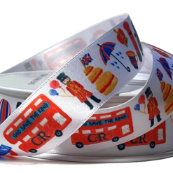 Kings Coronation ribbons, Union Jack ribbons, Eco-Friendly