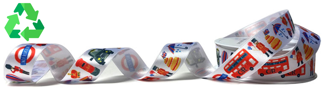 London Icon Satin Ribbon