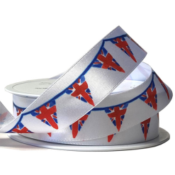Union Jack Bunting Satin Ribbon