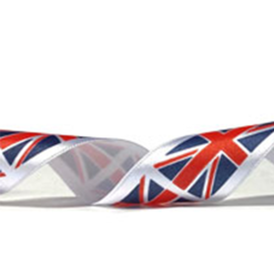 Union Jack Flag Satin Ribbon