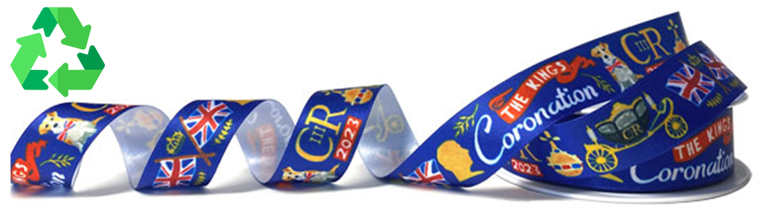 Coronation Satin Ribbon, Eco-Friendly