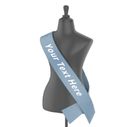 Baby Blue Printed Sashes