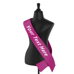 Bright Pink Printed Sashes