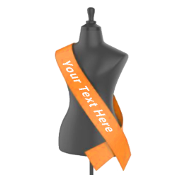 Orange Printed Sashes