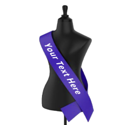 Purple Printed Sashes 2