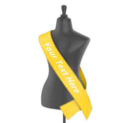 Yellow Printed Sashes