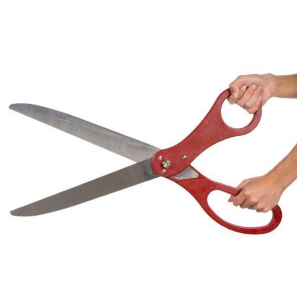 Giant Scissors with Grand Opening Printed Ribbon