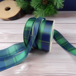 Blue & Green Tartan Ribbons