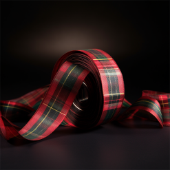 Alternative view of Custom Printed Tartan Ribbon