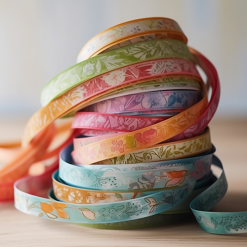 Custom Printed Floral Ribbon