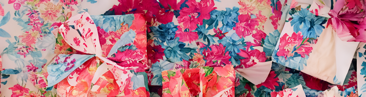 Custom Printed Floral Ribbon