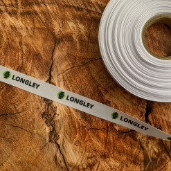 Full Colour Print - White Ribbon - Text / Logo