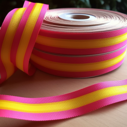 Custom Printed Striped Ribbon
