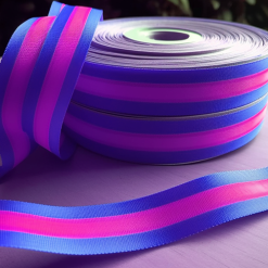 Custom Printed Striped Ribbon