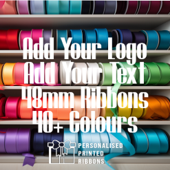 48mm Wide Custom Printed Ribbons Personalised UK Ribbon Company