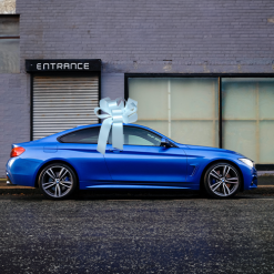 Silver Car Bonnet Bow